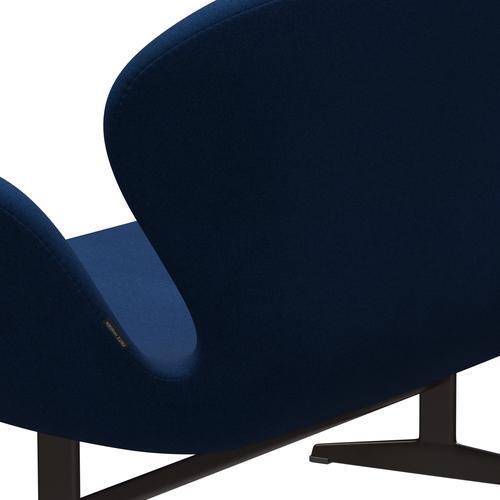 Fritz Hansen Swan Sofa 2 Seater, Brown Bronze/Tonus Dark Coral Blue