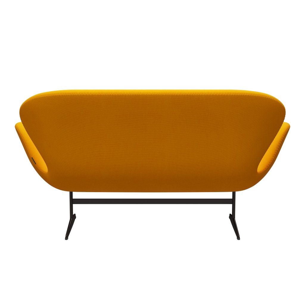 Fritz Hansen Swan Sofa 2 Seater, Brown Bronze/Tonus Yellow Orange