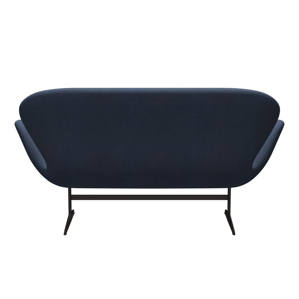 Fritz Hansen Swan Sofa 2 Seater, Brown Bronze/Tonus Grey Blue