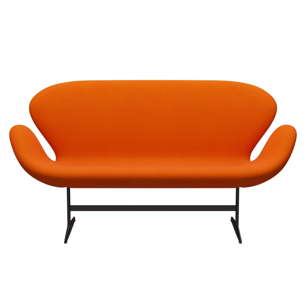 Fritz Hansen Swan Sofa 2 Seater, Brown Bronze/Tonus Light Orange