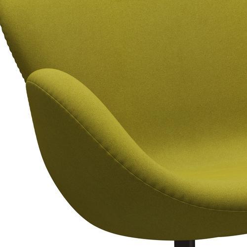 Fritz Hansen Swan Sofa 2-Sitzer, Braun Bronze/Tonus Lime Green