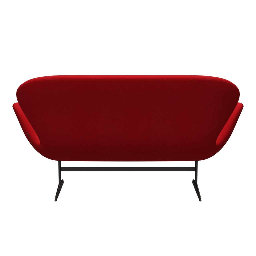 Fritz Hansen Swan Sofa 2 Seater, Brown Bronze/Tonus Red