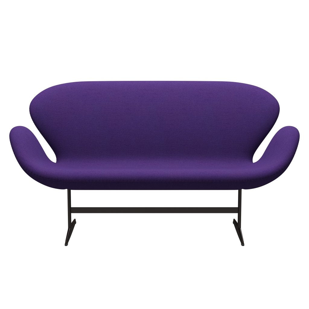 Fritz Hansen Swan Sofa 2 sæder, brun bronze/tonus violet