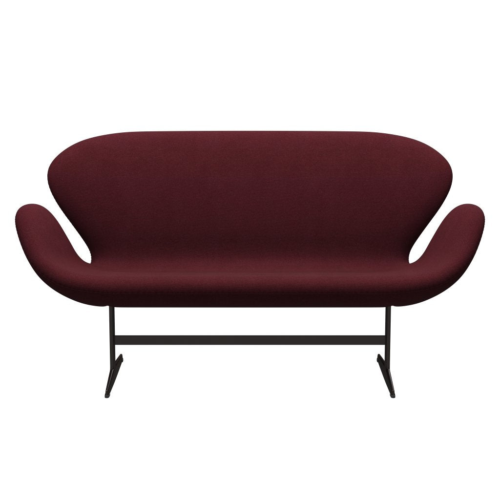 Fritz Hansen Joutsen sohva 2 -paikkainen, ruskea pronssi/tonus viini punainen
