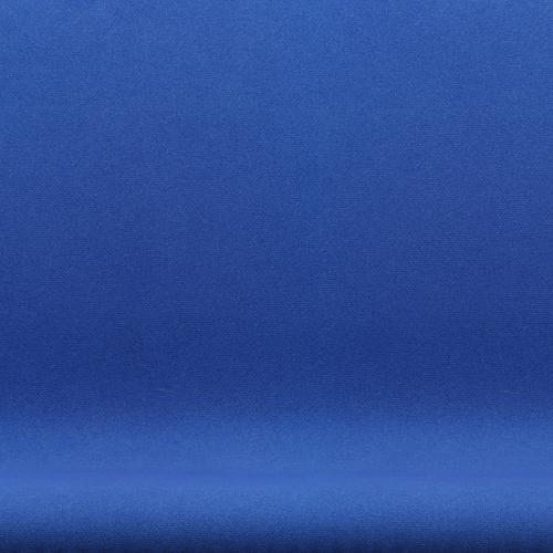 Fritz Hansen Swan Sofa 2 -zits, satijnen geborsteld aluminium/tonus lavendel blauw