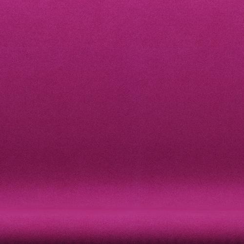Fritz Hansen Swan Sofa 2 -zits, satijnen geborsteld aluminium/tonus roze
