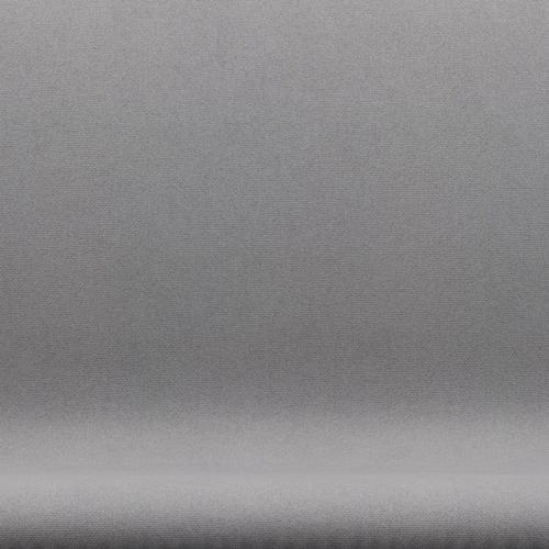 Fritz Hansen Swan Sofa 2 Seater, Black Lacquered/Tonus Light Grey