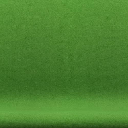 Fritz Hansen Swan Sofá 2 plazas, negro lacado/tono verde claro