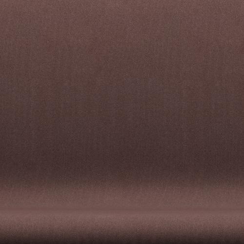 Fritz Hansen Swan Sofa 2 plazas, lacado negro/tonus gris violeta