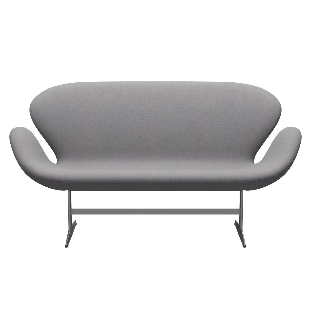 Fritz Hansen Swan Sofa 2 Seater, Silver Grey/Tonus Light Grey