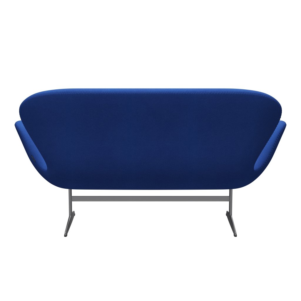 Fritz Hansen Swan divano 2 posti, grigio argento/tono lavanda blu