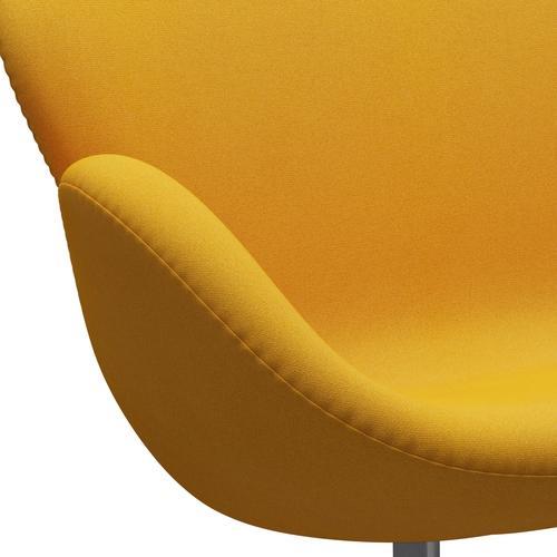 Fritz Hansen Swan Sofa 2 Seater, Silver Grey/Tonus Mustard