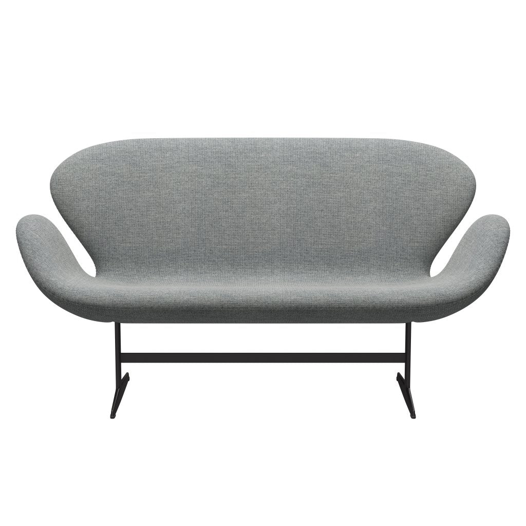 Fritz Hansen Svan soffa 2 -sits, varm grafit/hallingdal vit grå