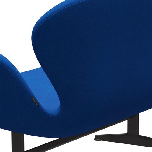Fritz Hansen Joutsen sohva 2 -paikkainen, lämmin grafiitti/tonus sininen