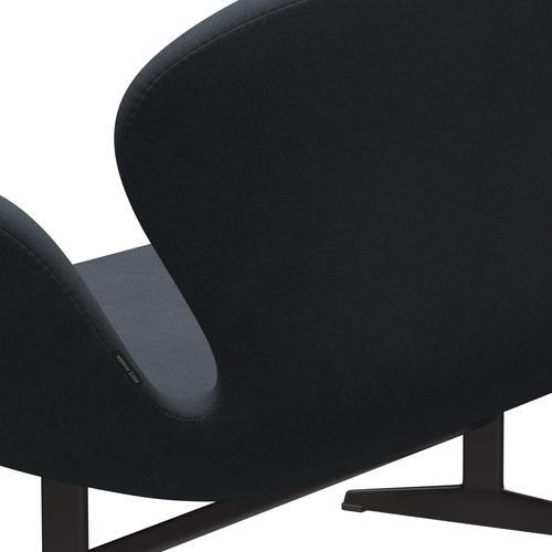 Fritz Hansen Svan soffa 2 -sits, varm grafit/tonus mörkgrå