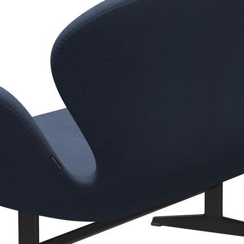 Fritz Hansen Joutsen sohva 2 -paikkainen, lämmin grafiitti/tonus harmaa sininen