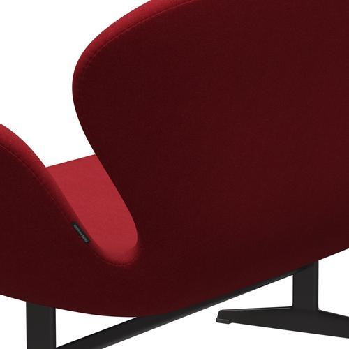 Fritz Hansen Joutsen sohva 2 -paikkainen, lämmin grafiitti/tonus kevyt Bordeaux
