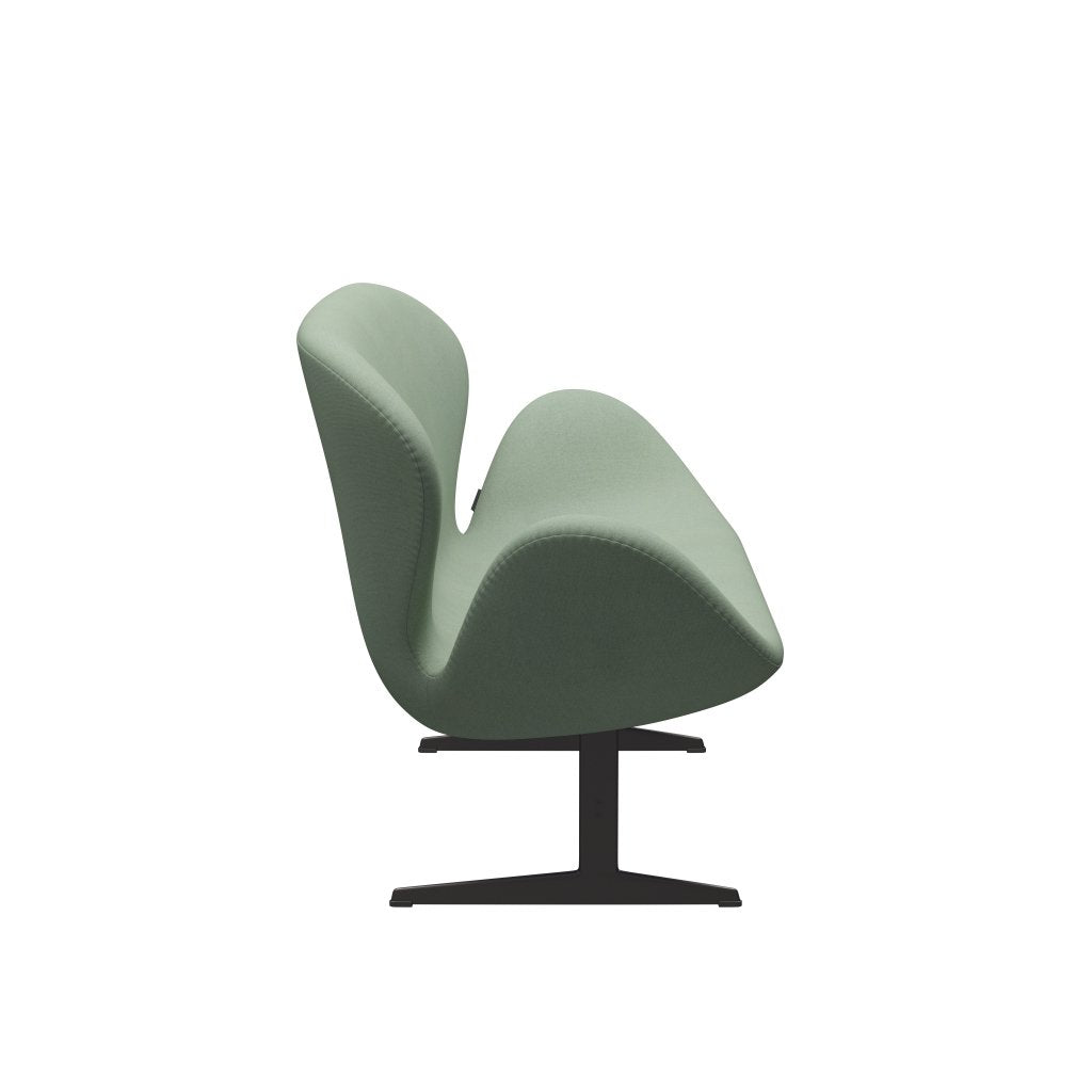 Fritz Hansen Swan Sofa 2-Sitzer, Warm Graphite/Tonus Mint Green