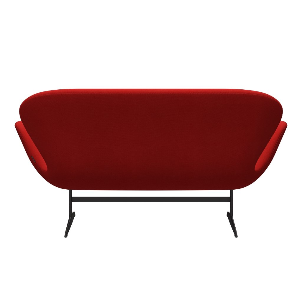 Fritz Hansen Joutsen sohva 2 -paikkainen, lämmin grafiitti/tonus oranssi/punainen