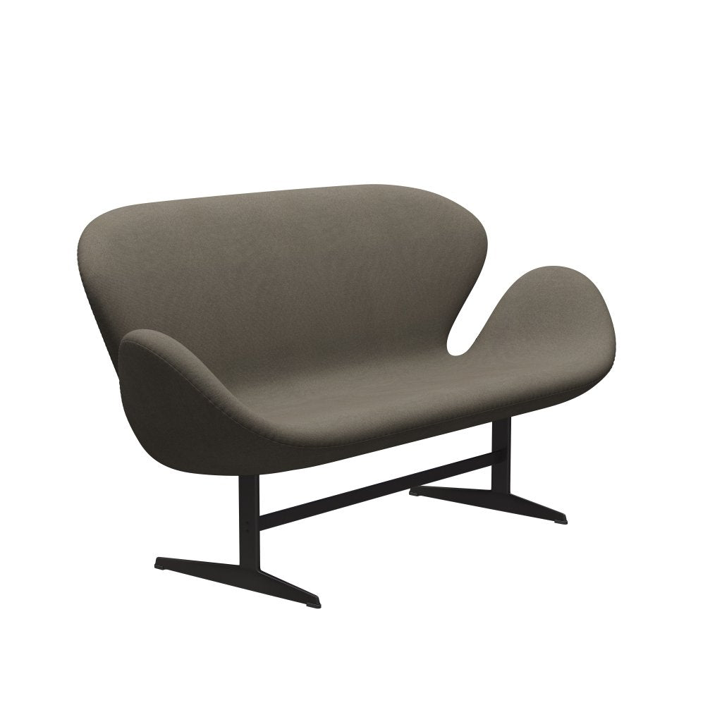 Fritz Hansen Swan Sofa 2 Seater, Warm Graphite/Tonus Dusty Brown