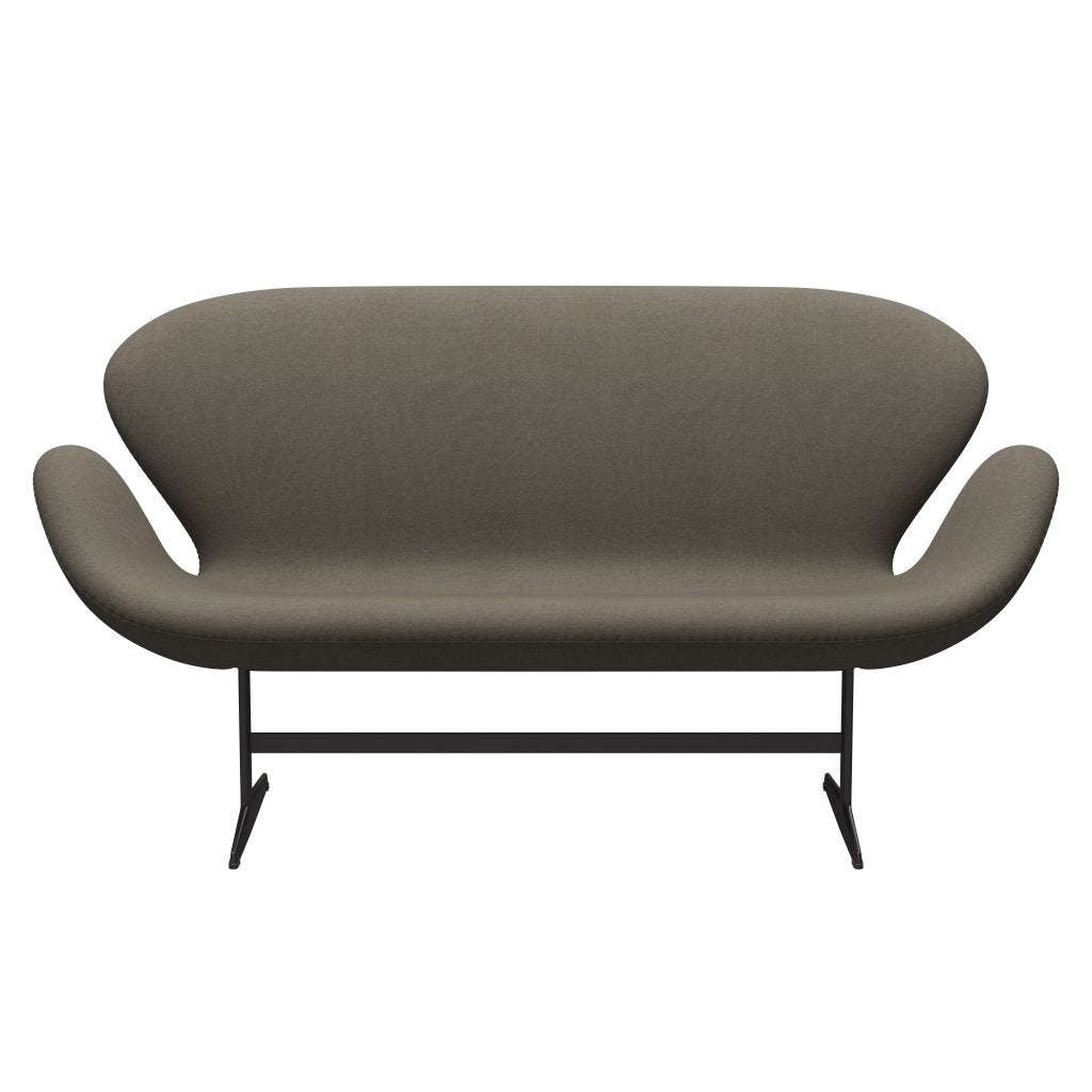 Fritz Hansen Swan Sofa 2 Seater, Warm Graphite/Tonus Dusty Brown