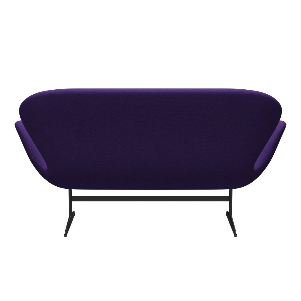 Fritz Hansen Joutsen sohva 2 -paikkainen, lämmin grafiitti/tonus violetti