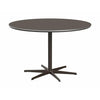 Fritz Hansen圆形餐桌Ø120厘米，灰色/棕色青铜