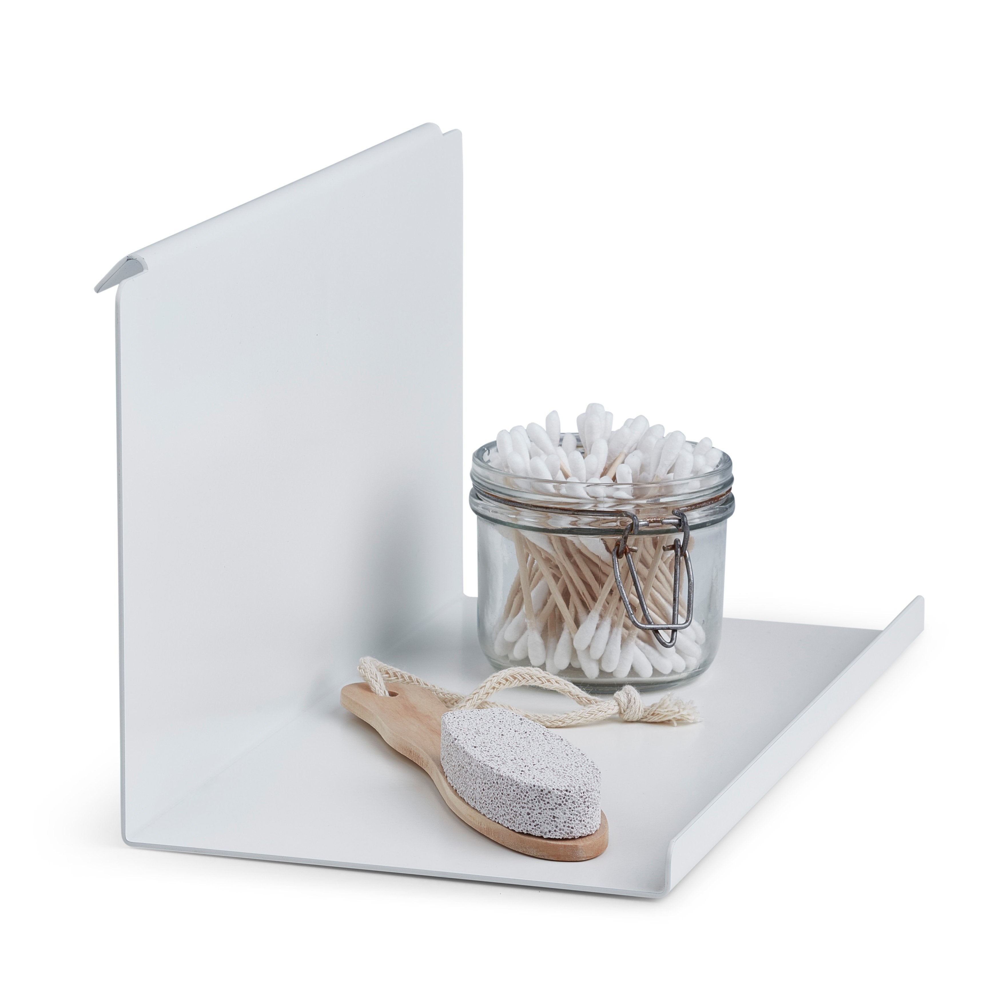 Gejst Table d'appoint à étagère flexible blanc, 13 cm