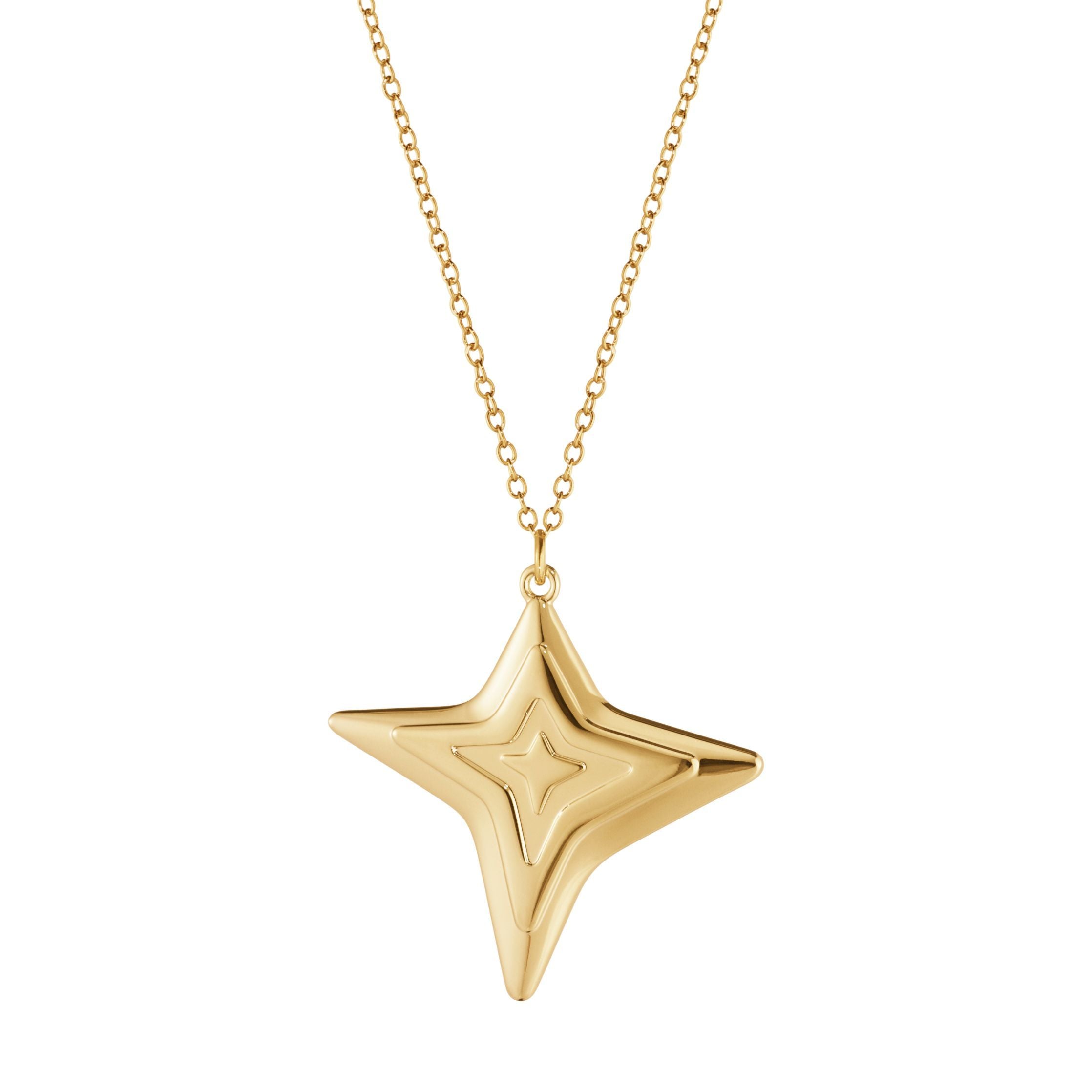 Georg Jensen Ornament Four Speced Star, vergoldet