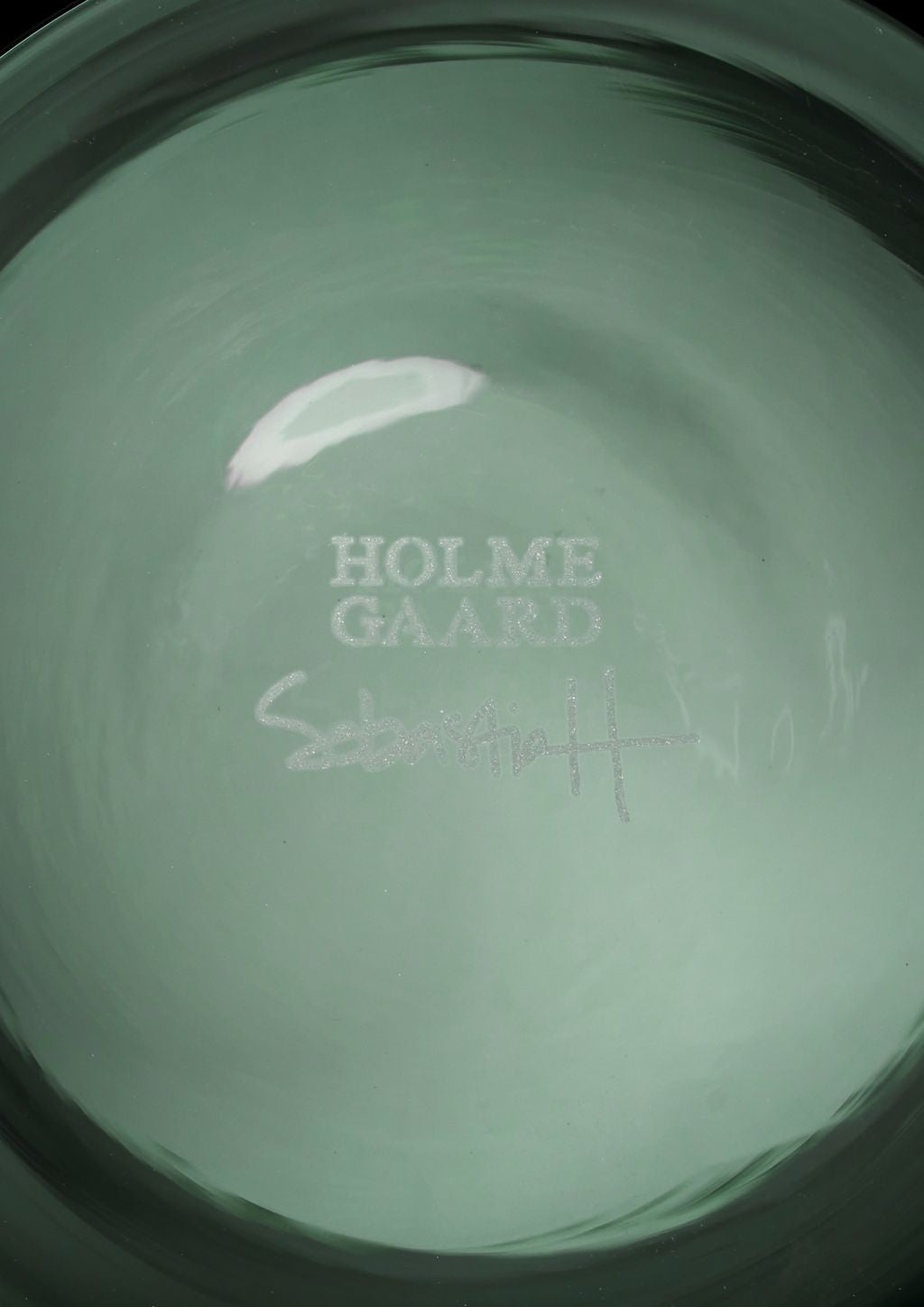 Holmegaard Arc Jarrón H21 cm, verde oscuro