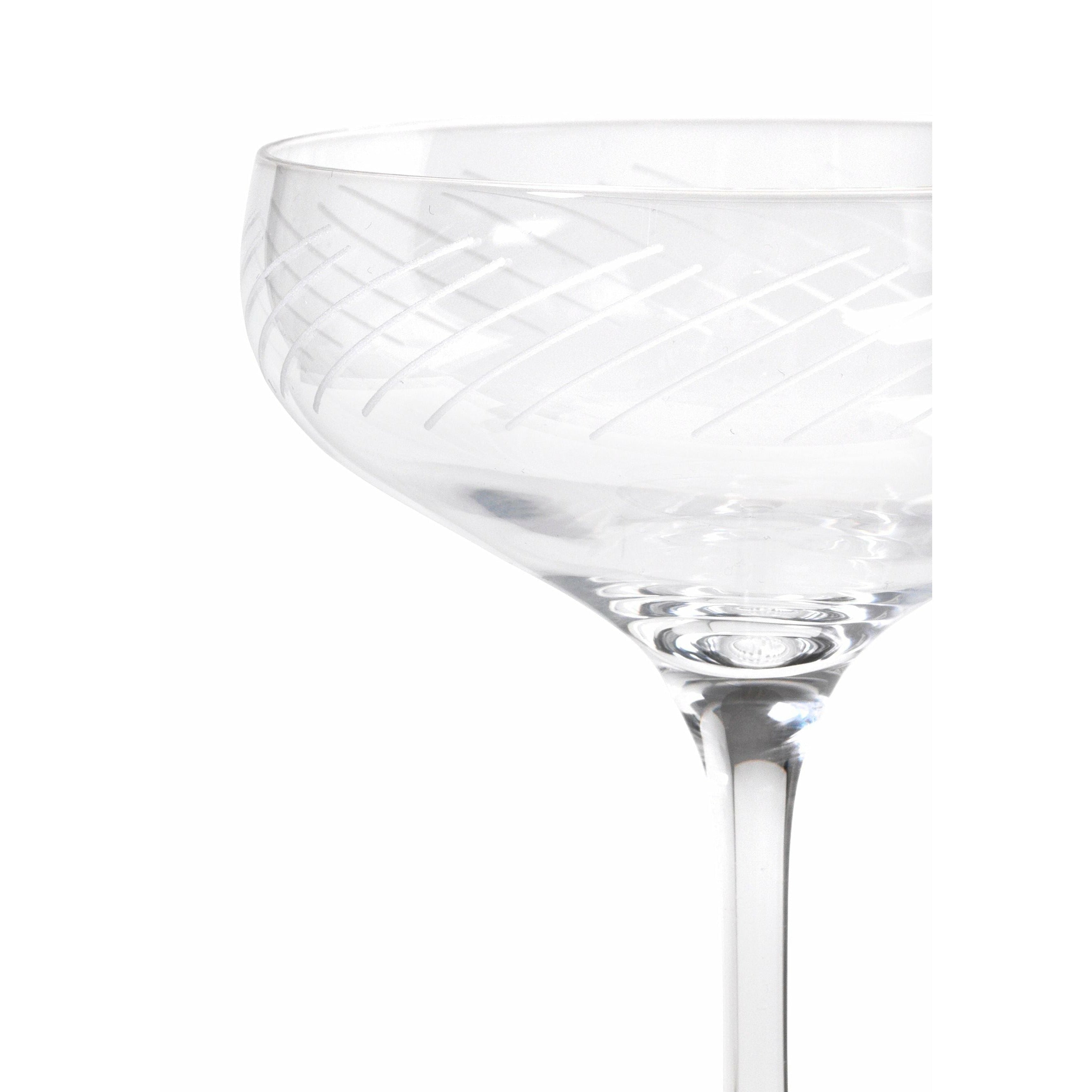 Holmegaard Cabernet Lignes Cocktail Glass 29 Cl Clear, 2 PCS.