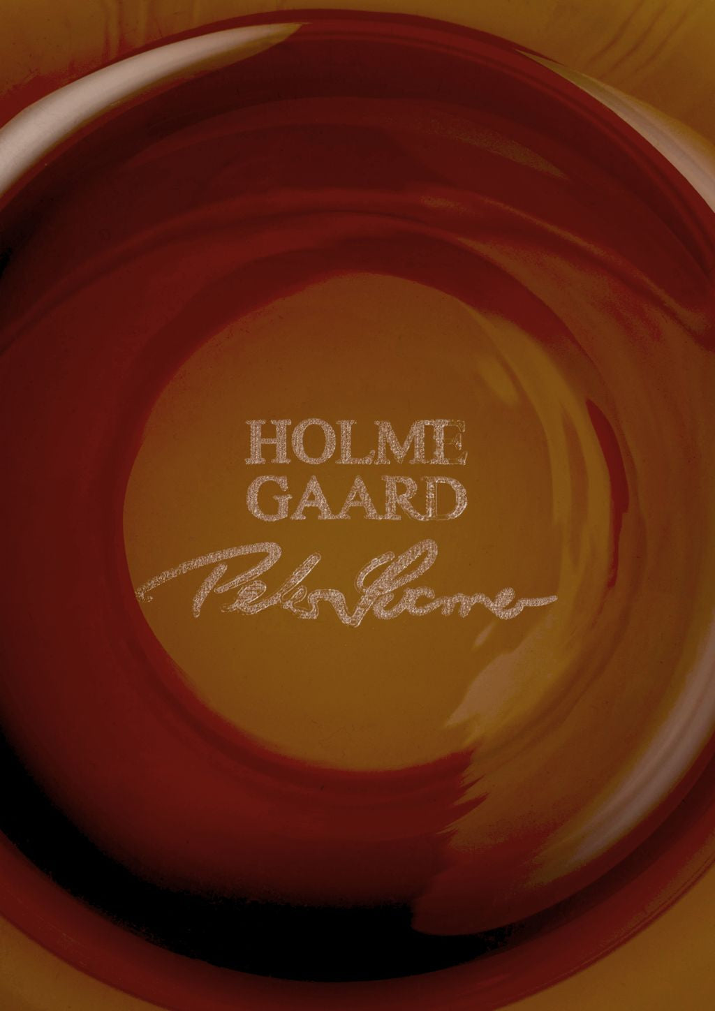 Holmegaard Calabas duo vaas H21 cm, bordeaux/barnsteen
