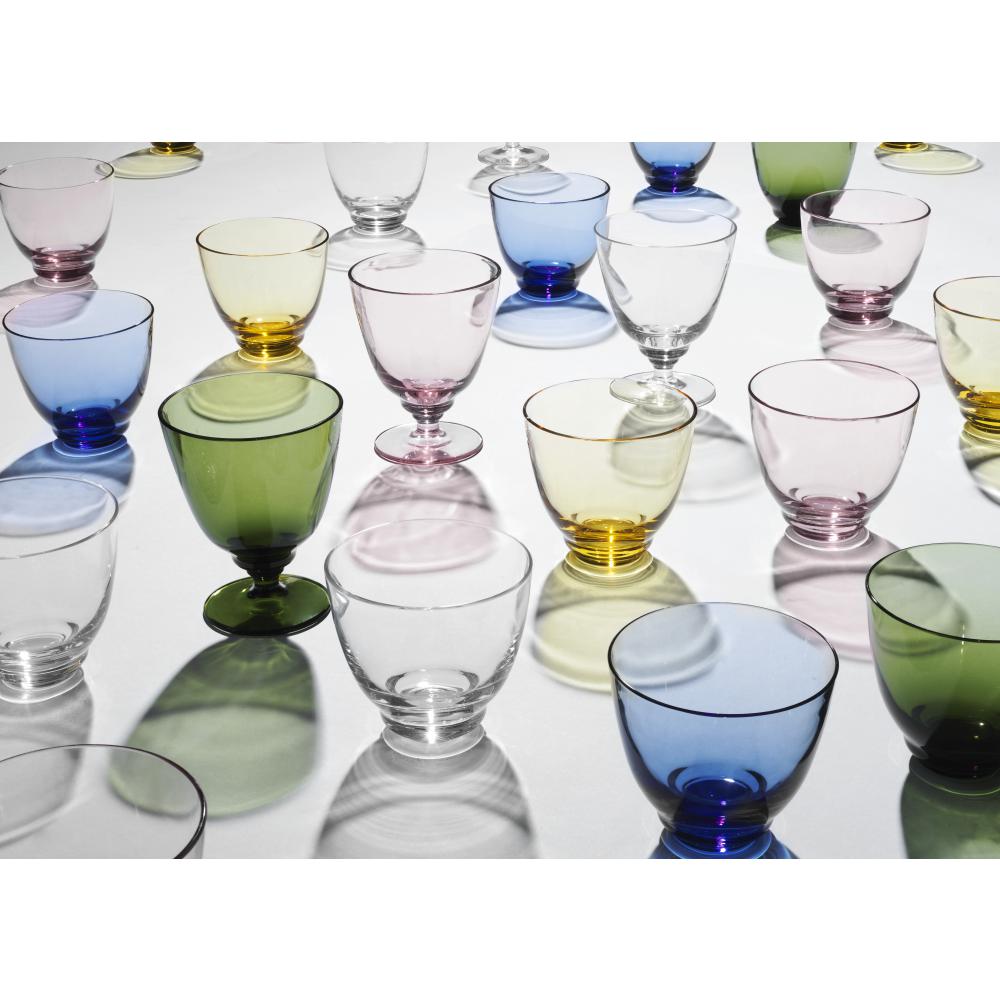 Holmegaard Flow Glass W. Stelo, Clear