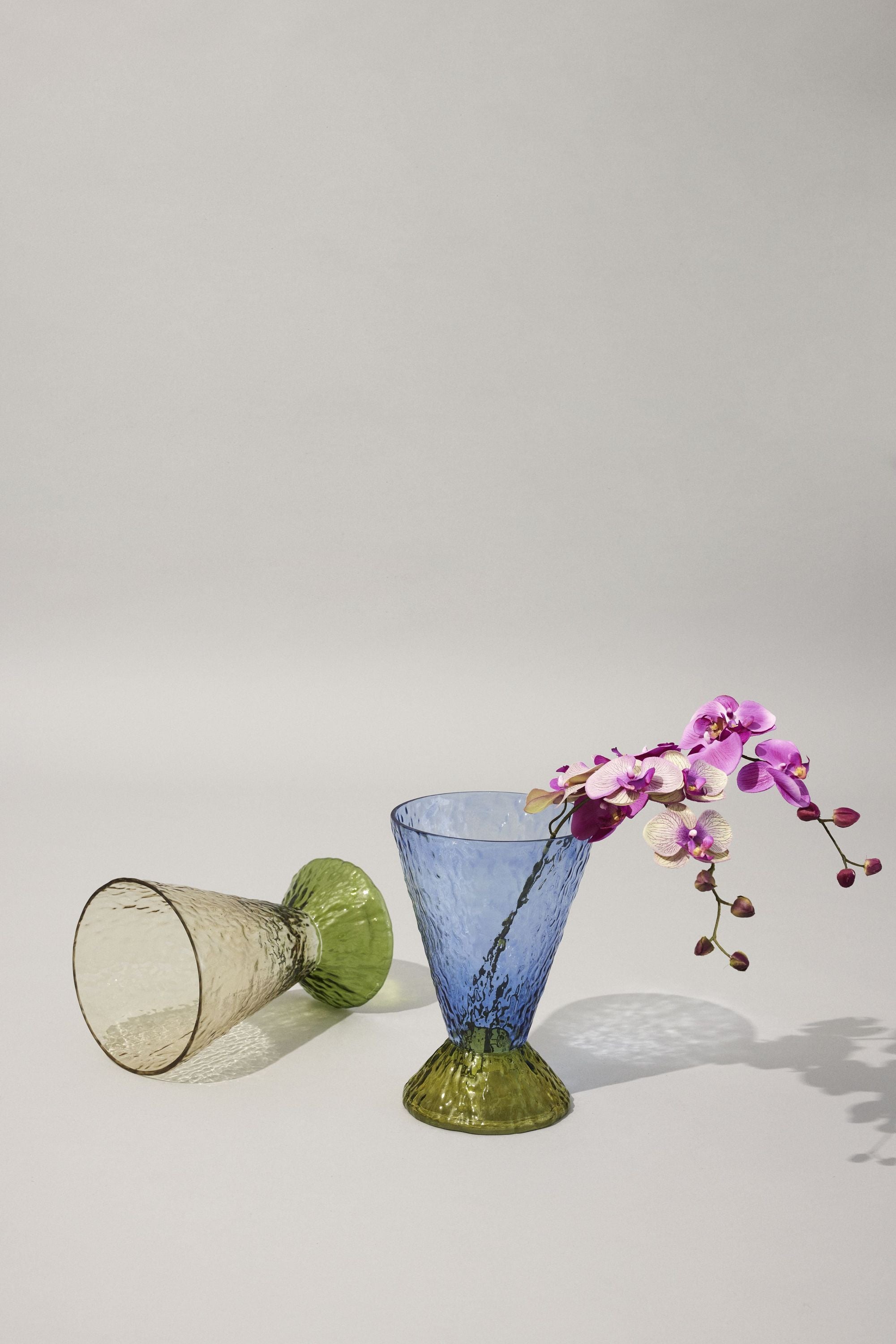 Hübsch Abyss Vase, Dunkelgrün/Braun