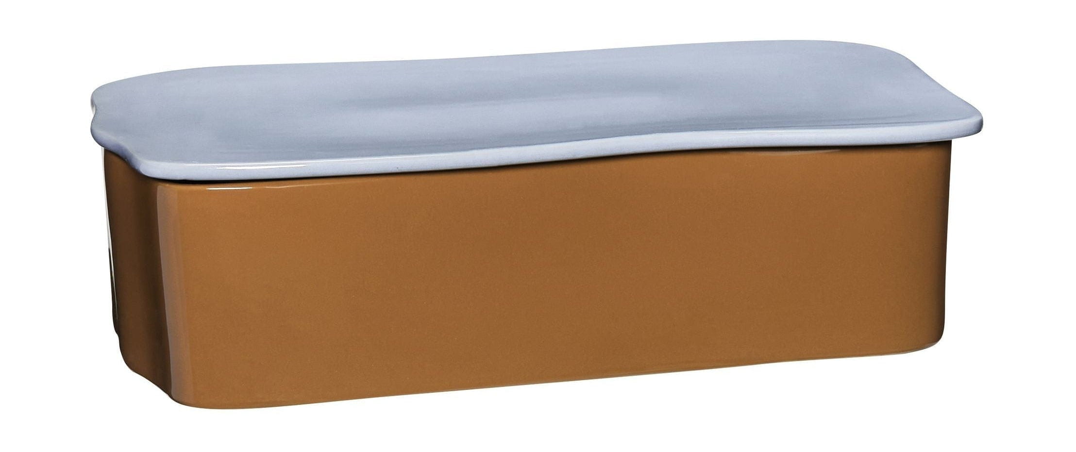 Hübsch Amare Desk arrangør stor, brun/lyseblå