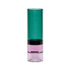 Hübsch Astro Tealight Holder Crystal, vert / rose