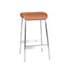 Hübsch Avenue Bar Stool Nikkel MicroFiber Brown