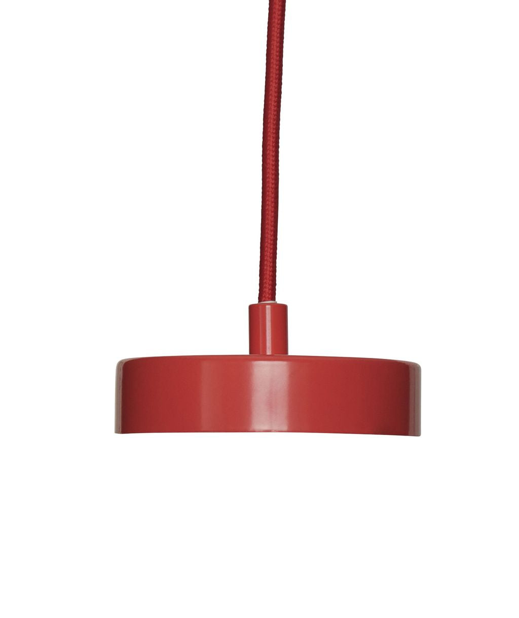 Hübsch Chand -plafondlamp, natuurlijk/rood