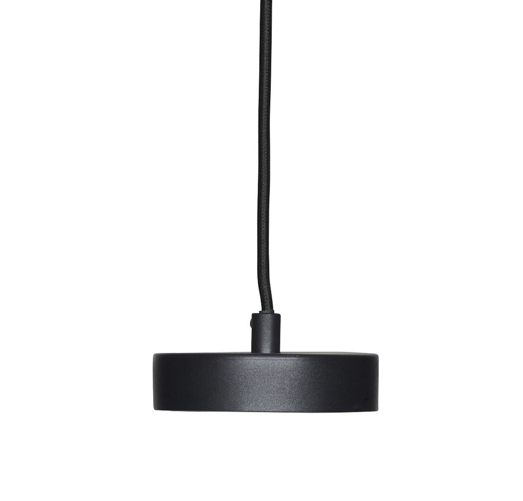 Hübsch Kronovale Deckenlampe, schwarz/natürlich