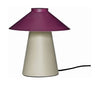  Tischlampe Burgund/Sand