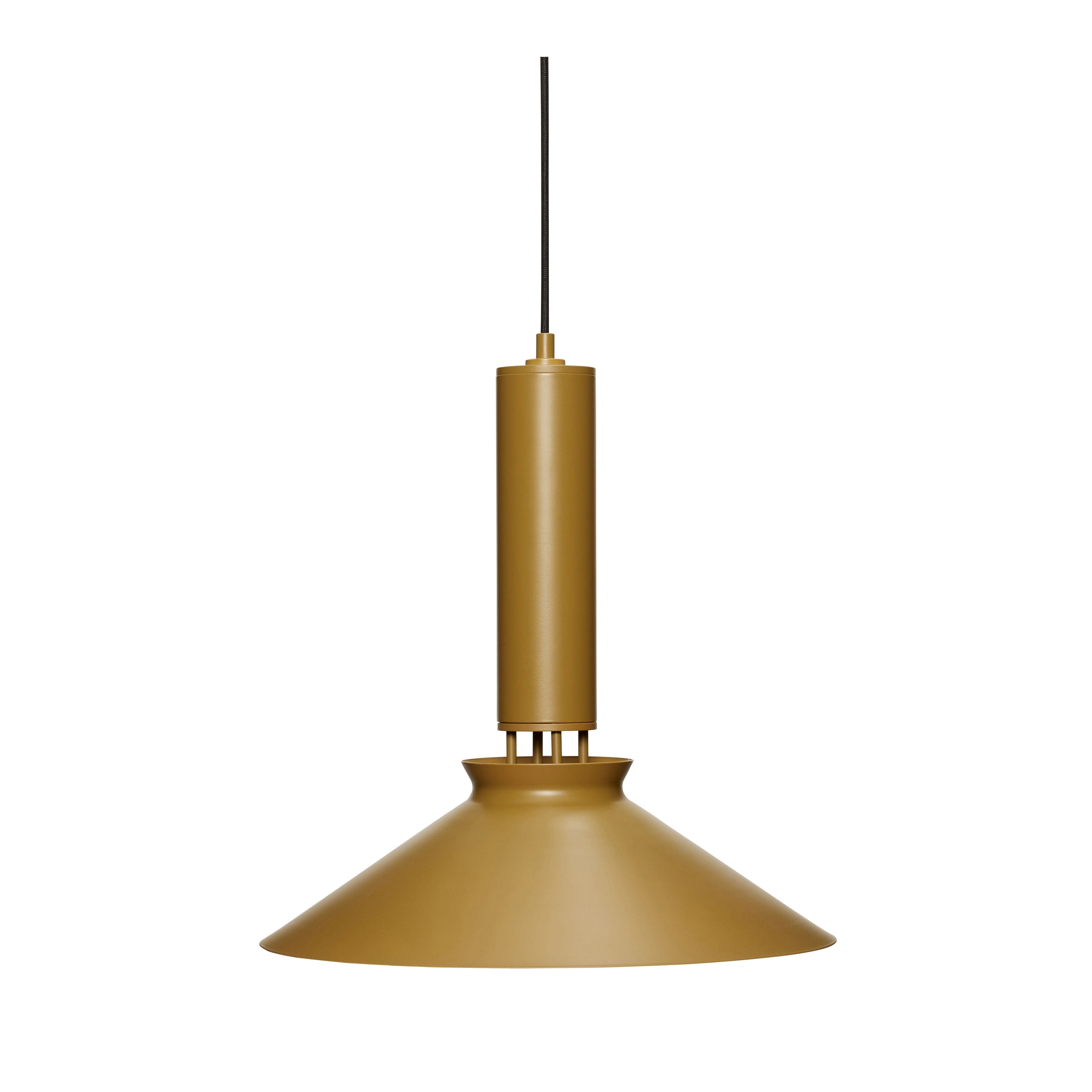 Hübsch Coney Lamp Metal, marron