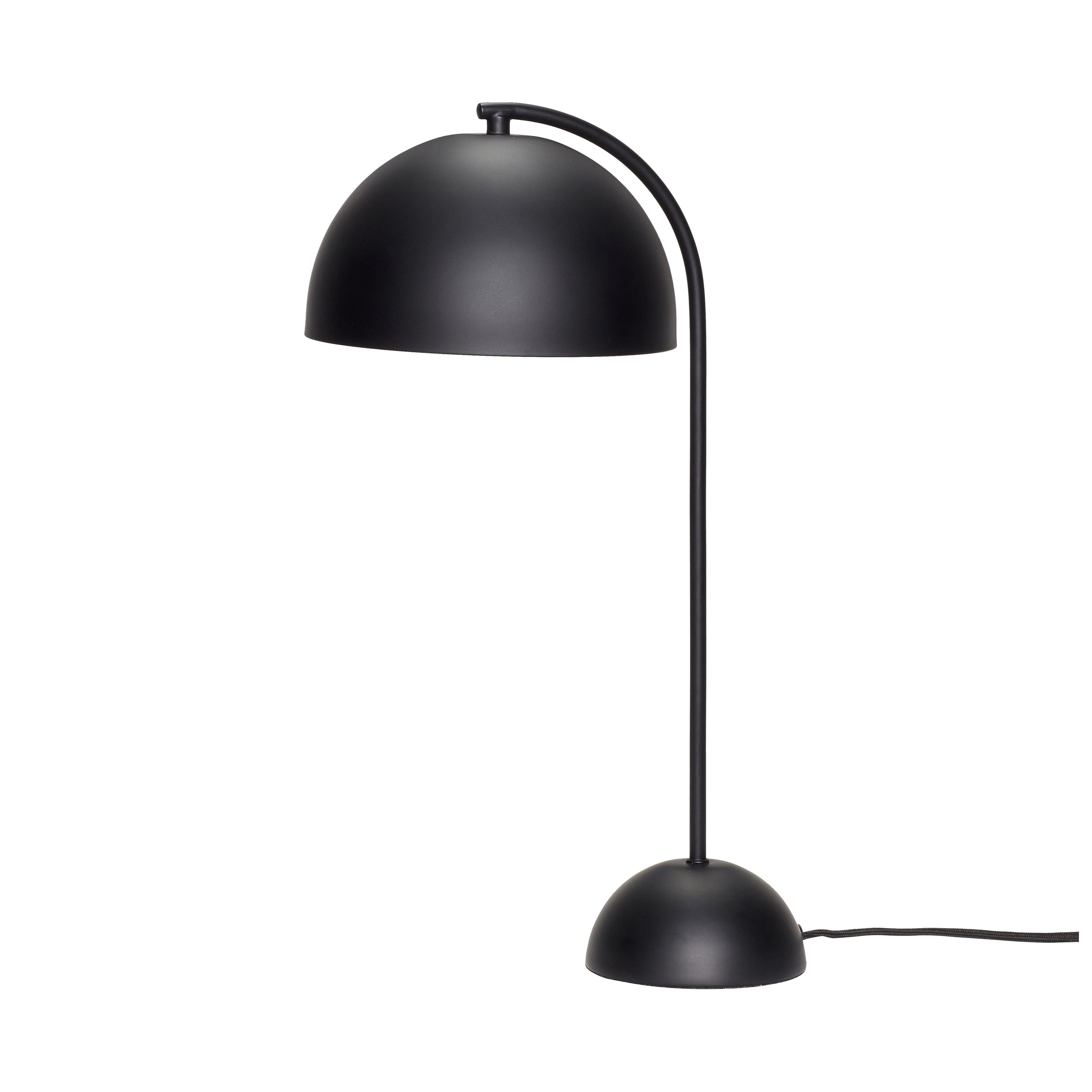 Hübsch形式台灯，黑色