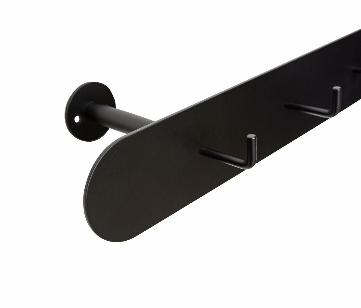 Hübsch Hack Wall Coat Rack, negro