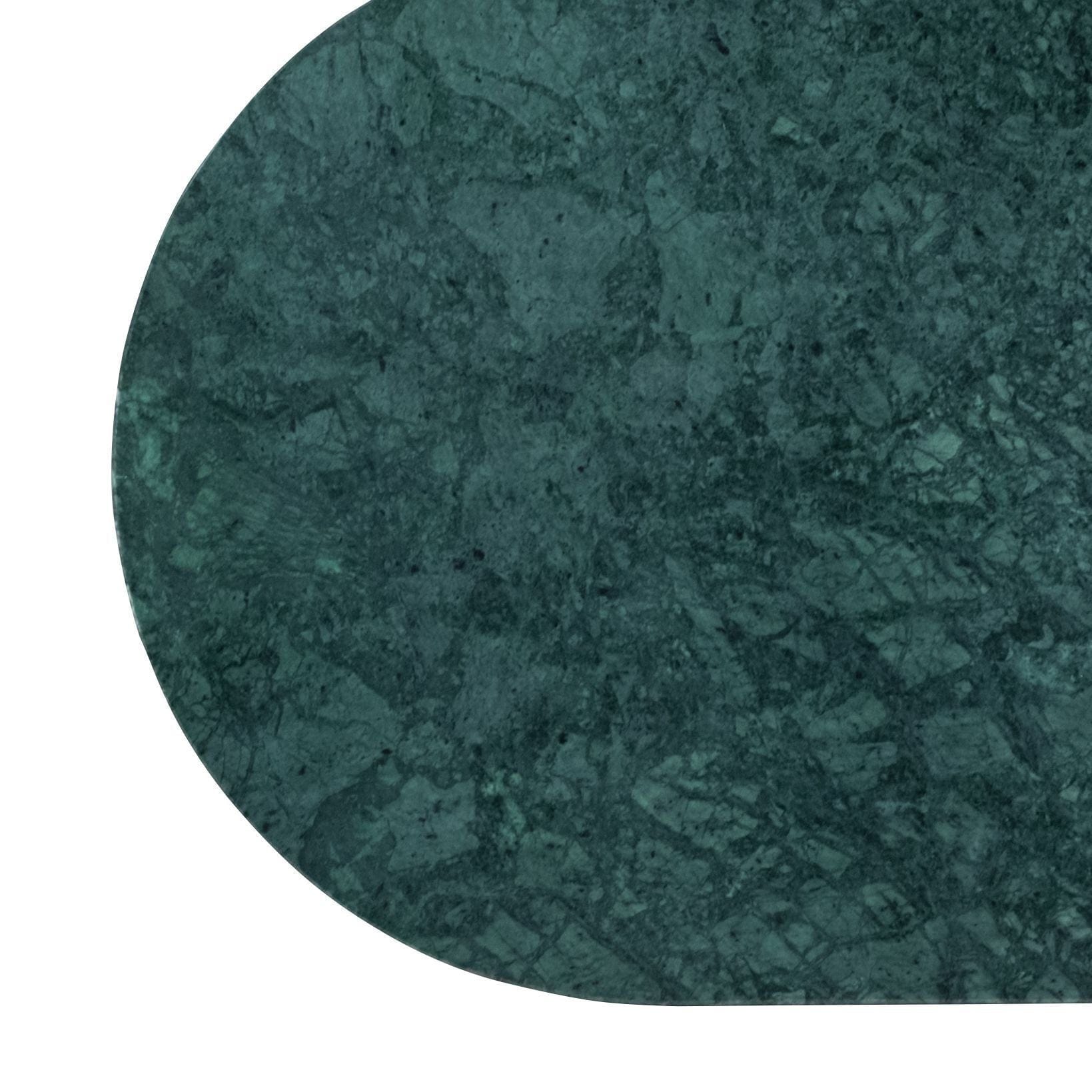 Hübsch Nusa tafel metaal/marmeren groen