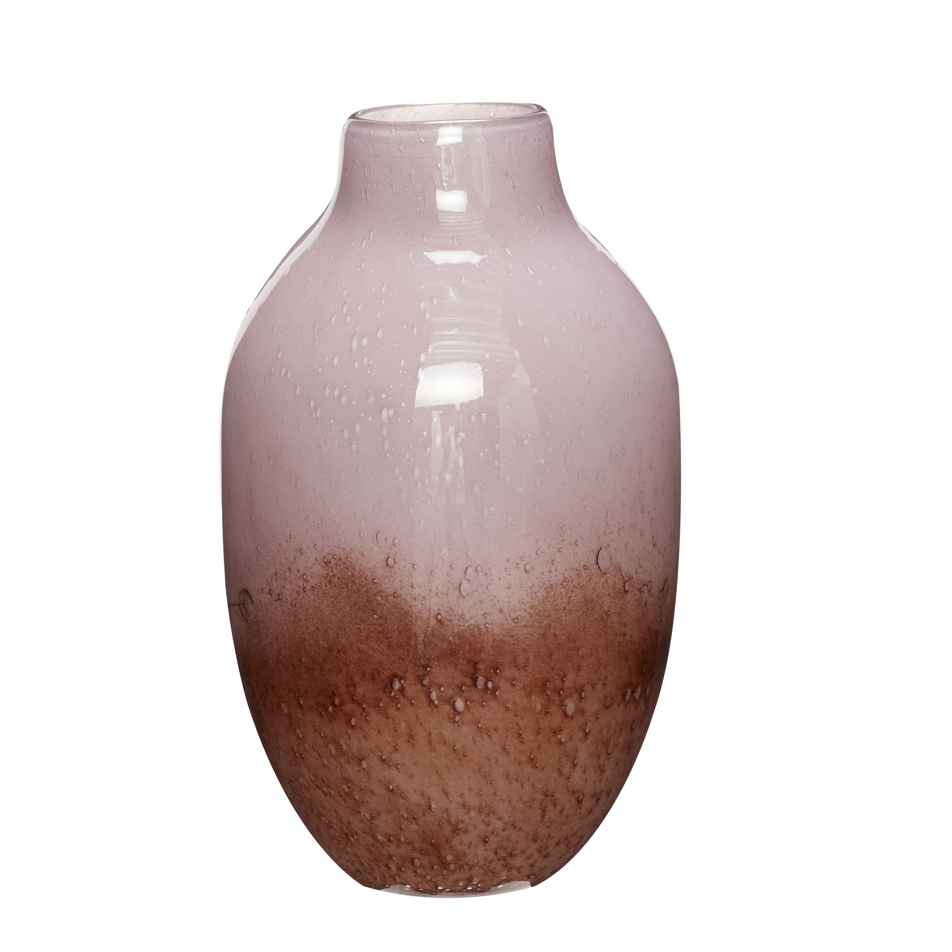 Hübsch Posy Vase Glass Purple / Brown