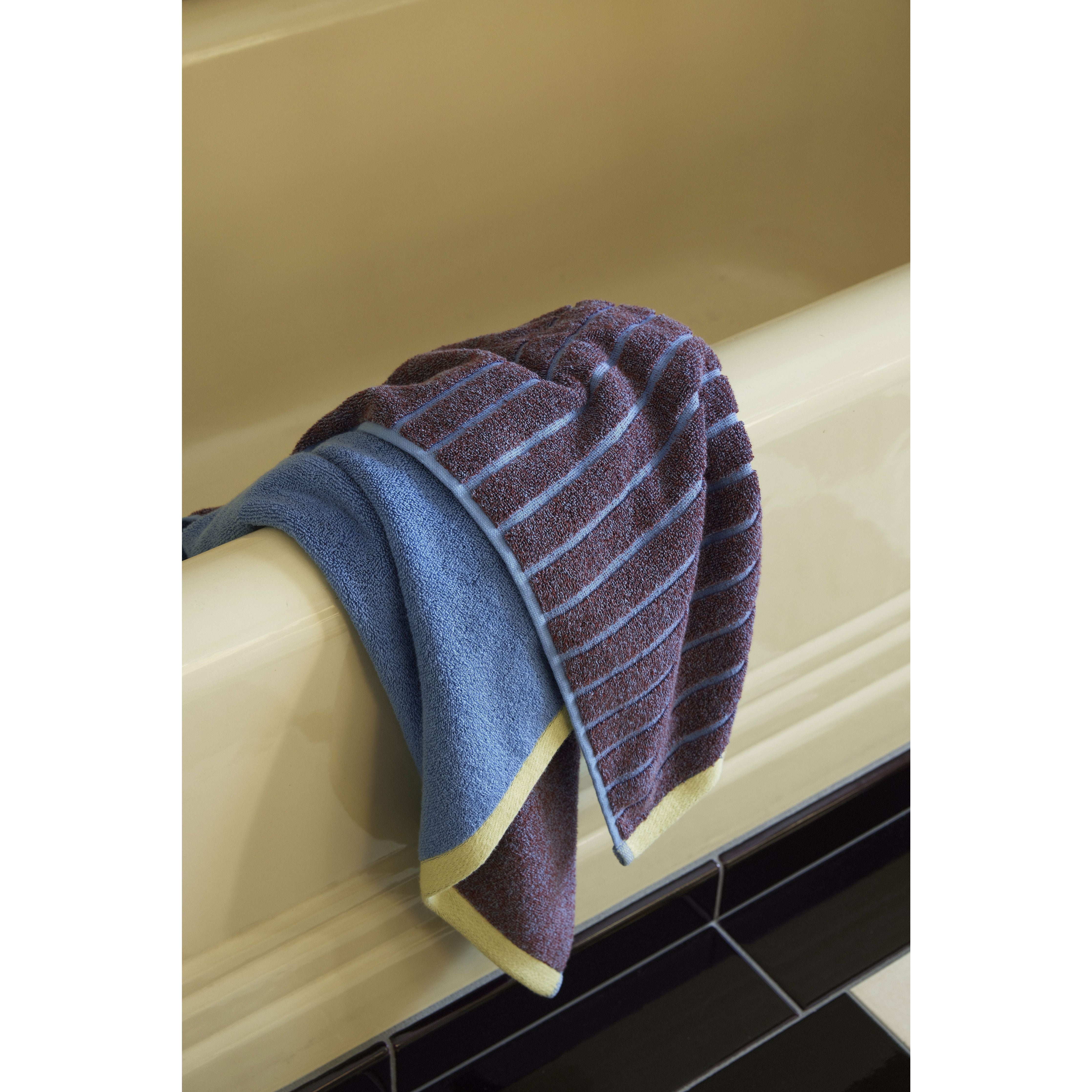 Hübsch Promenade handdoek groot, paars/blauw