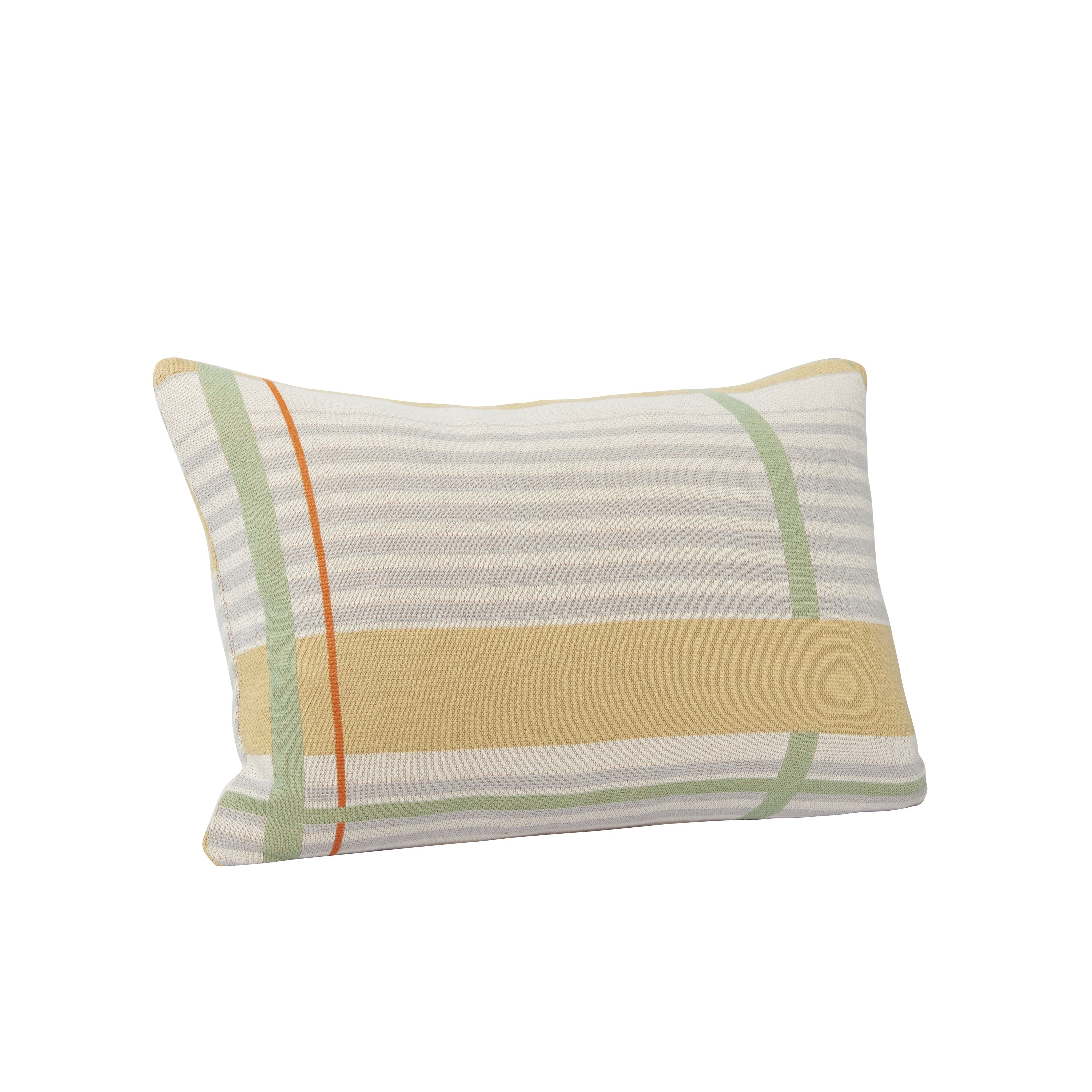Hübsch Quadrum Sticked Cushion, Multicolour