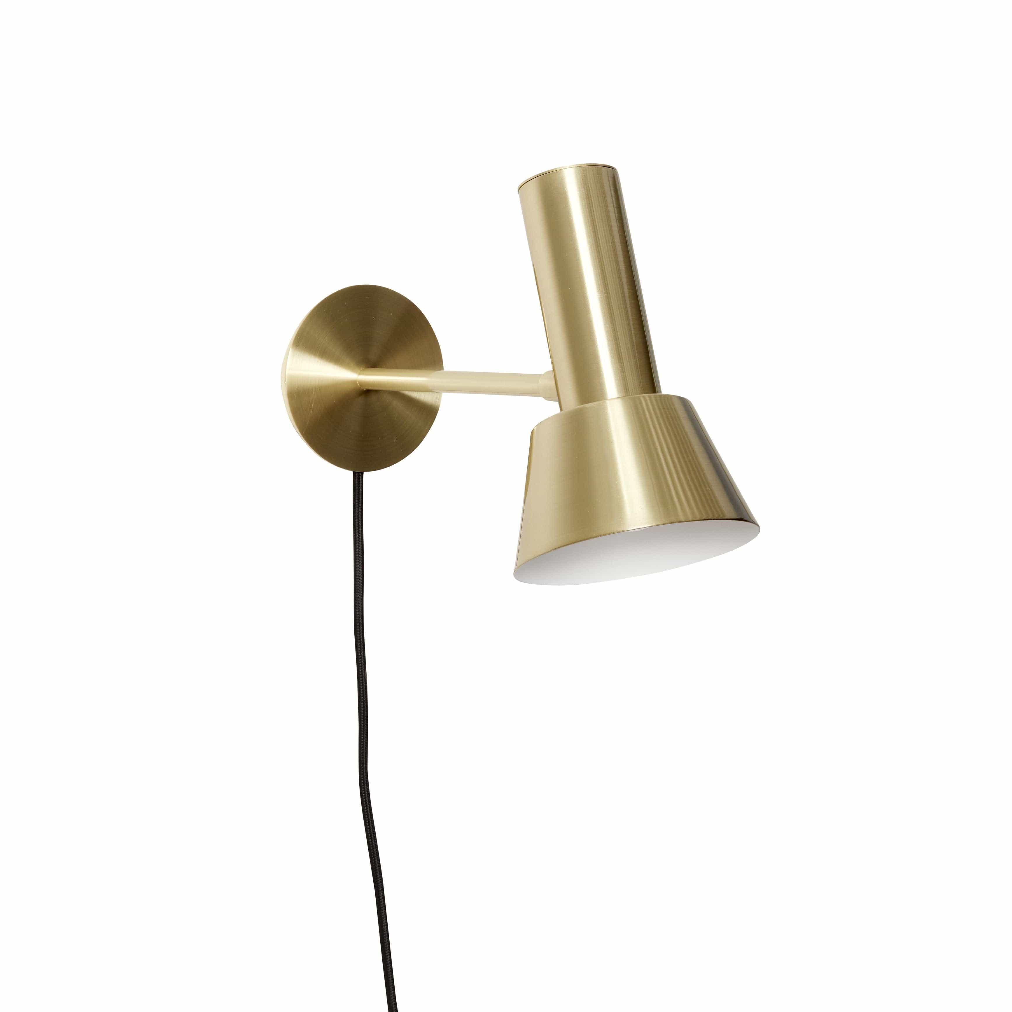 Hübsch Tap Wall Lamp Metal, Brass