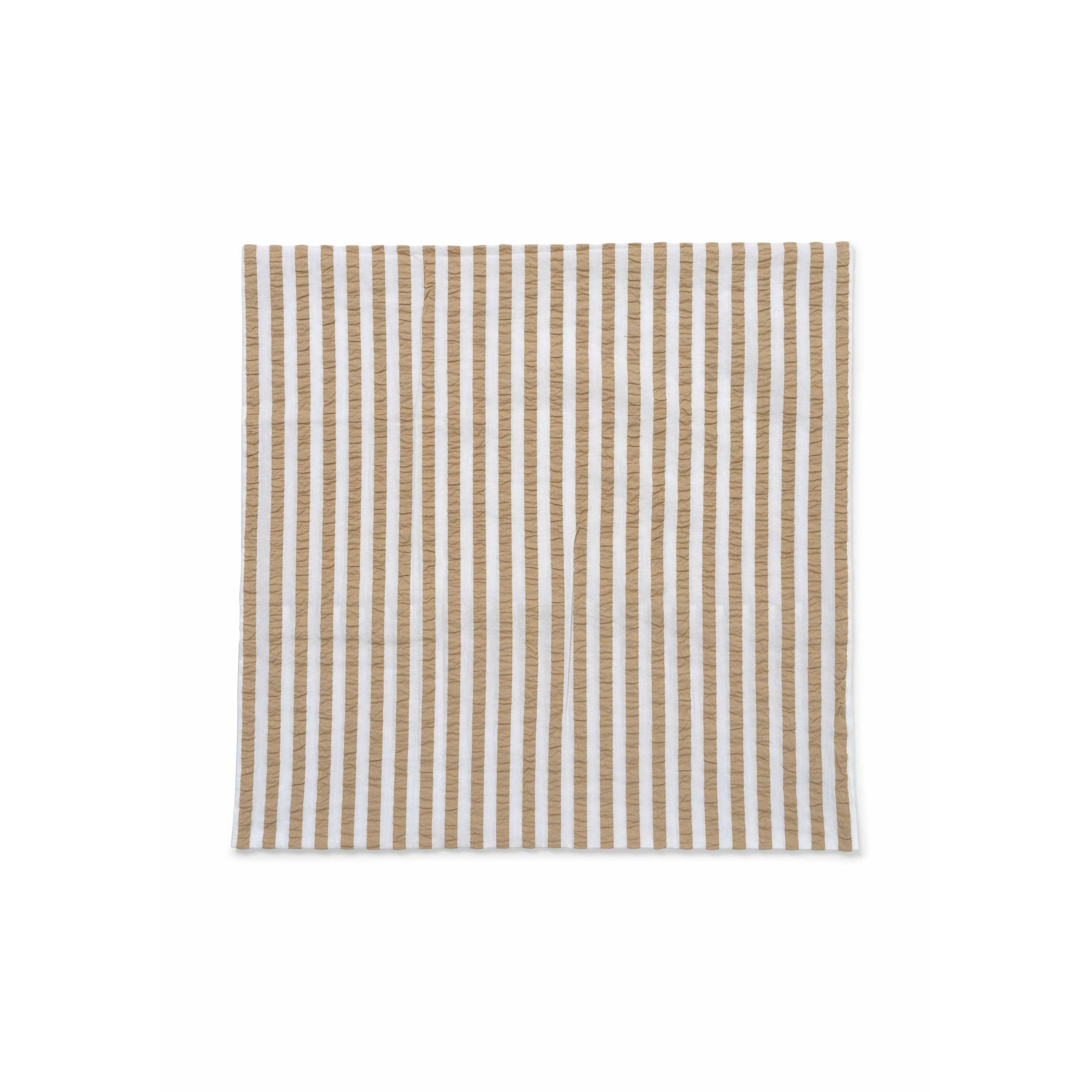 Juna Bæk & Bølge Lines Copertina di cuscino 63x60 cm, sabbia/bianco