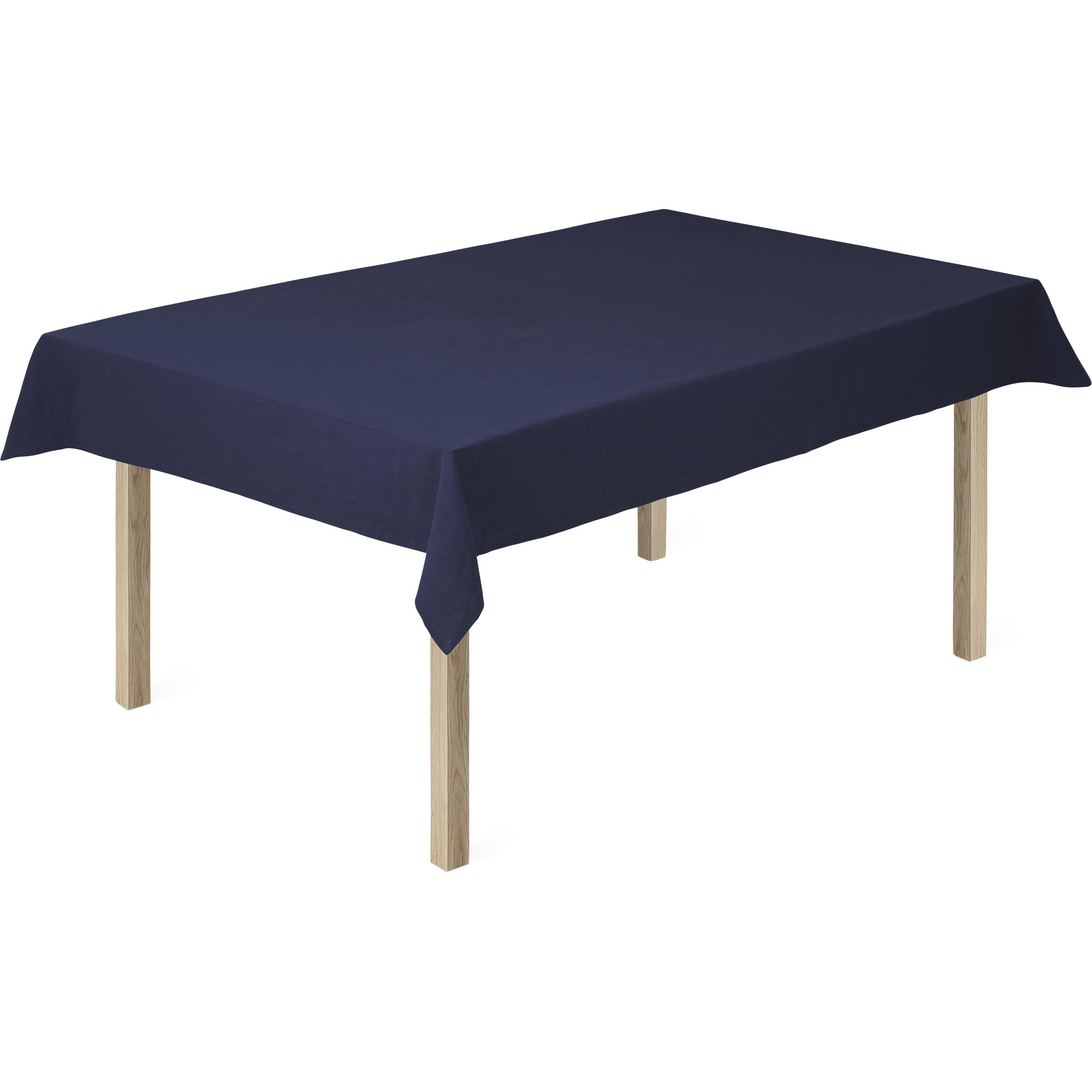 Juna Basic Cotton桌布150x220厘米，深蓝色